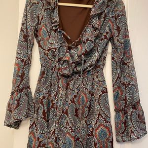 Xhiliration Floral Patterned Romper